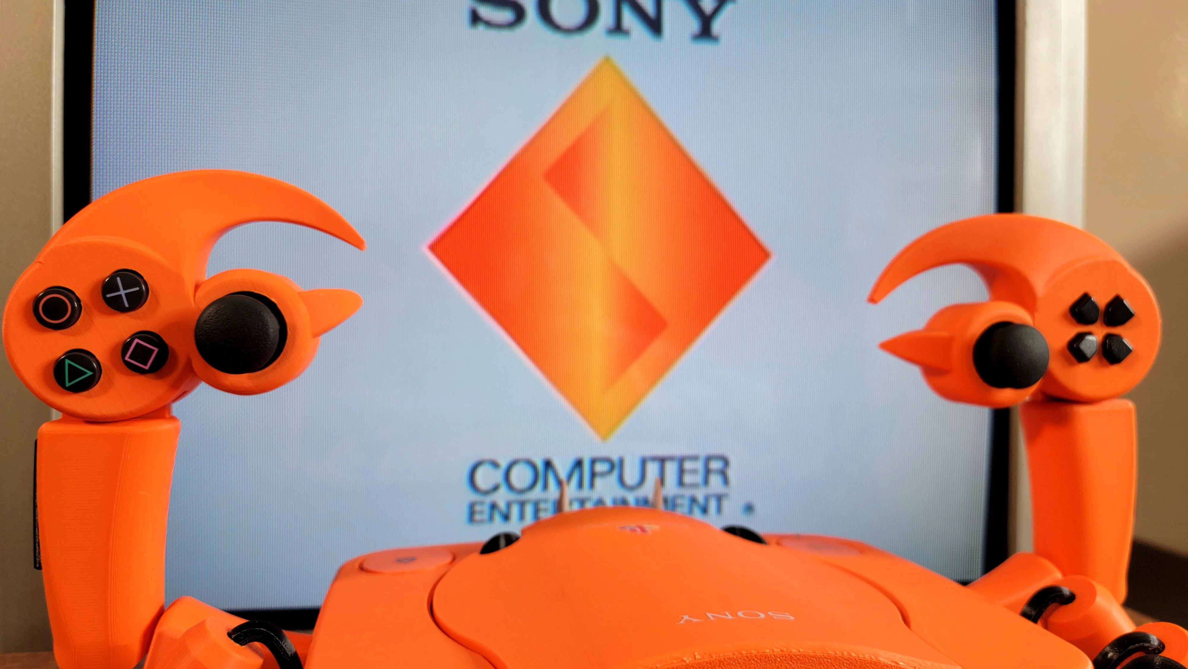Консоль PlayStation в виде краба  от GingerOfMods по концепт-арту Anh Dang. Источник изображения: x.com/GingerOfMods