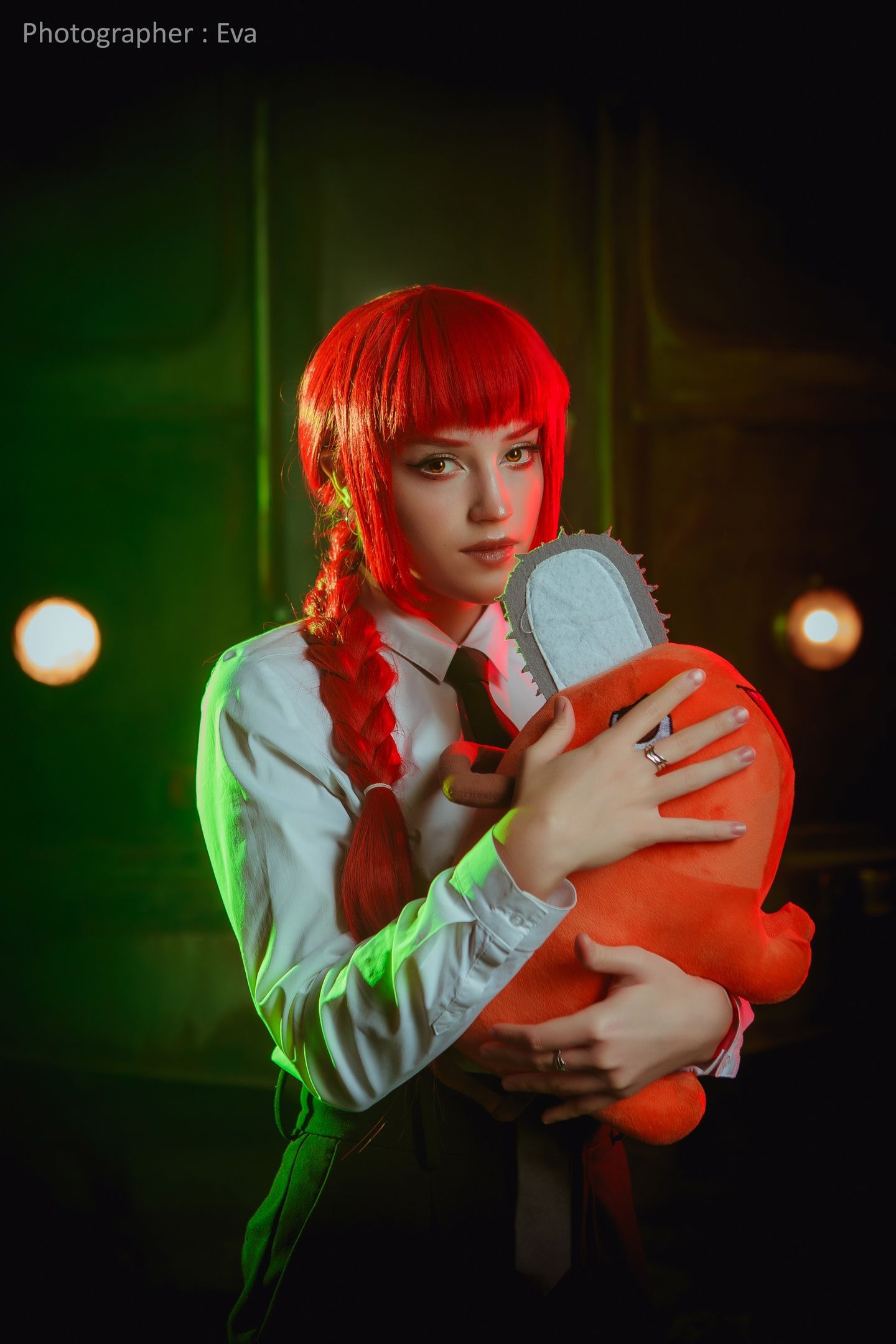 Косплей на персонажей из аниме «Человек-бензопила». Источник: ЕVA — Cosplay-photo. Косплееры: aveanemia, Саша Ермолович.