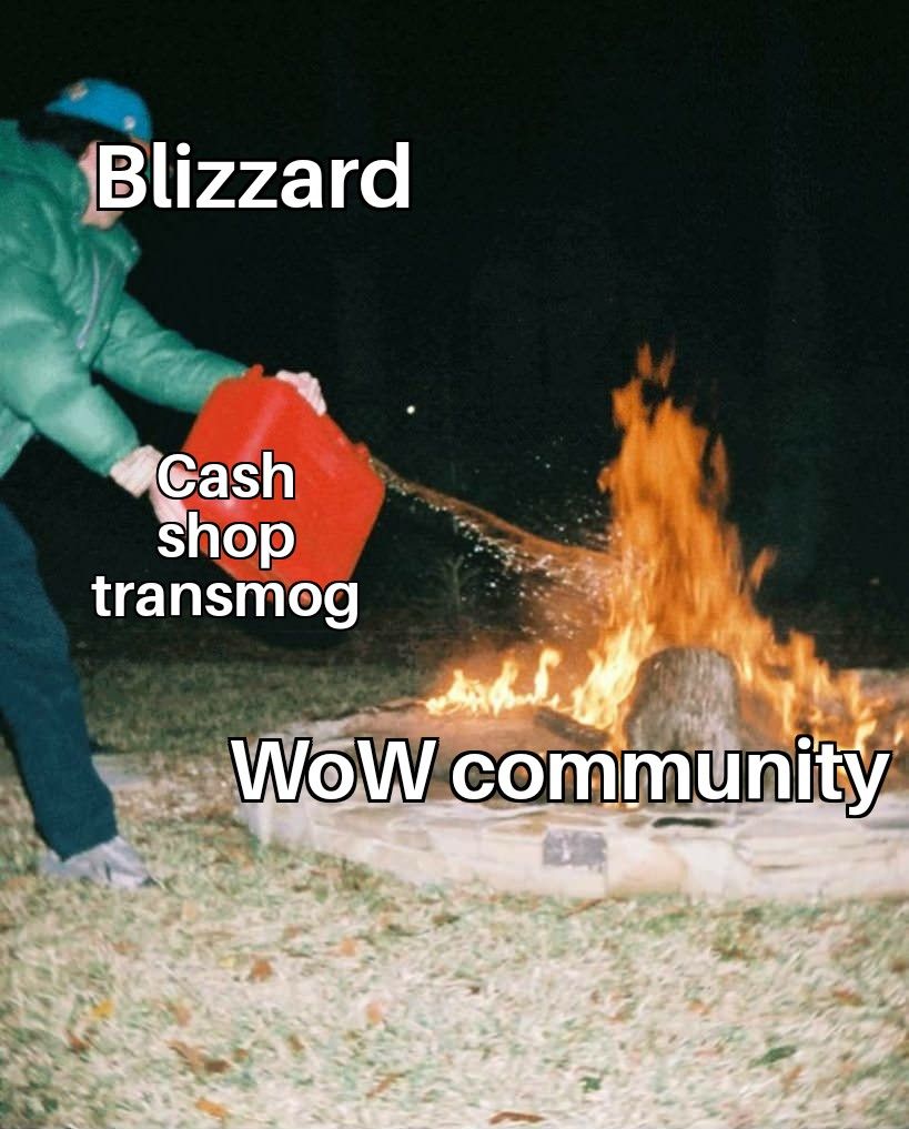 &laquo;Blizzard &mdash; платные трансмоги в магазине &mdash; комьюнити WoW&raquo;. Источник: reddit