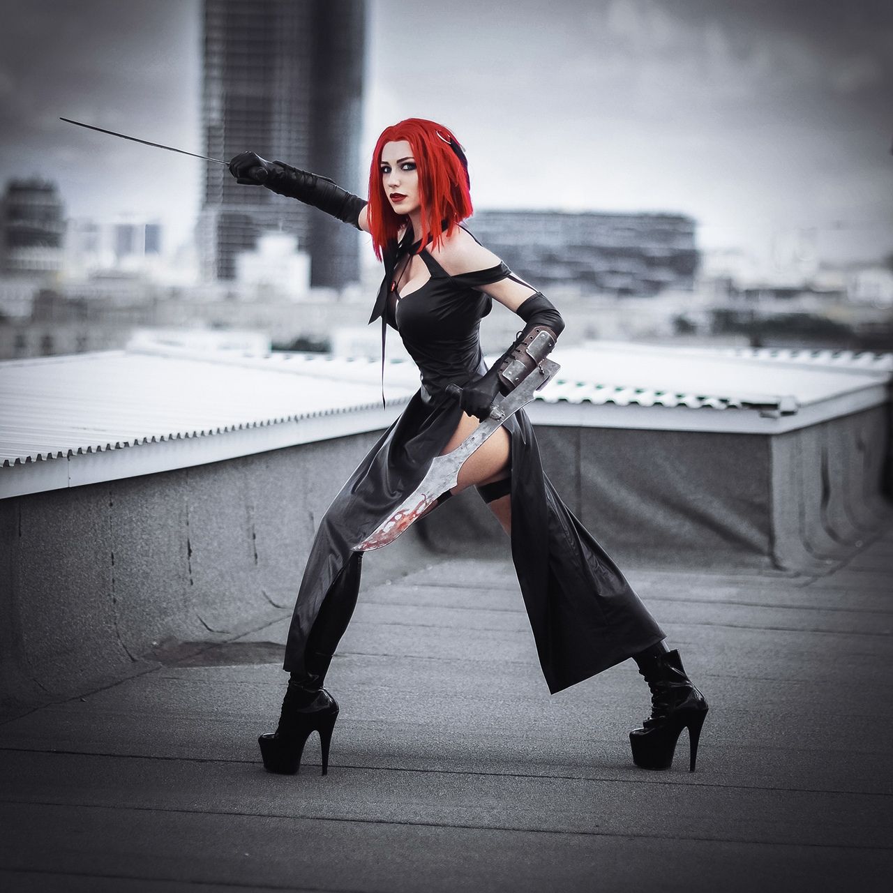 Косплей на Рейн из BloodRayne 2. Косплеер: Алена Галан. Фотограф: Марианна Инсомния. Источник: vk.com/mariannainsomnia
