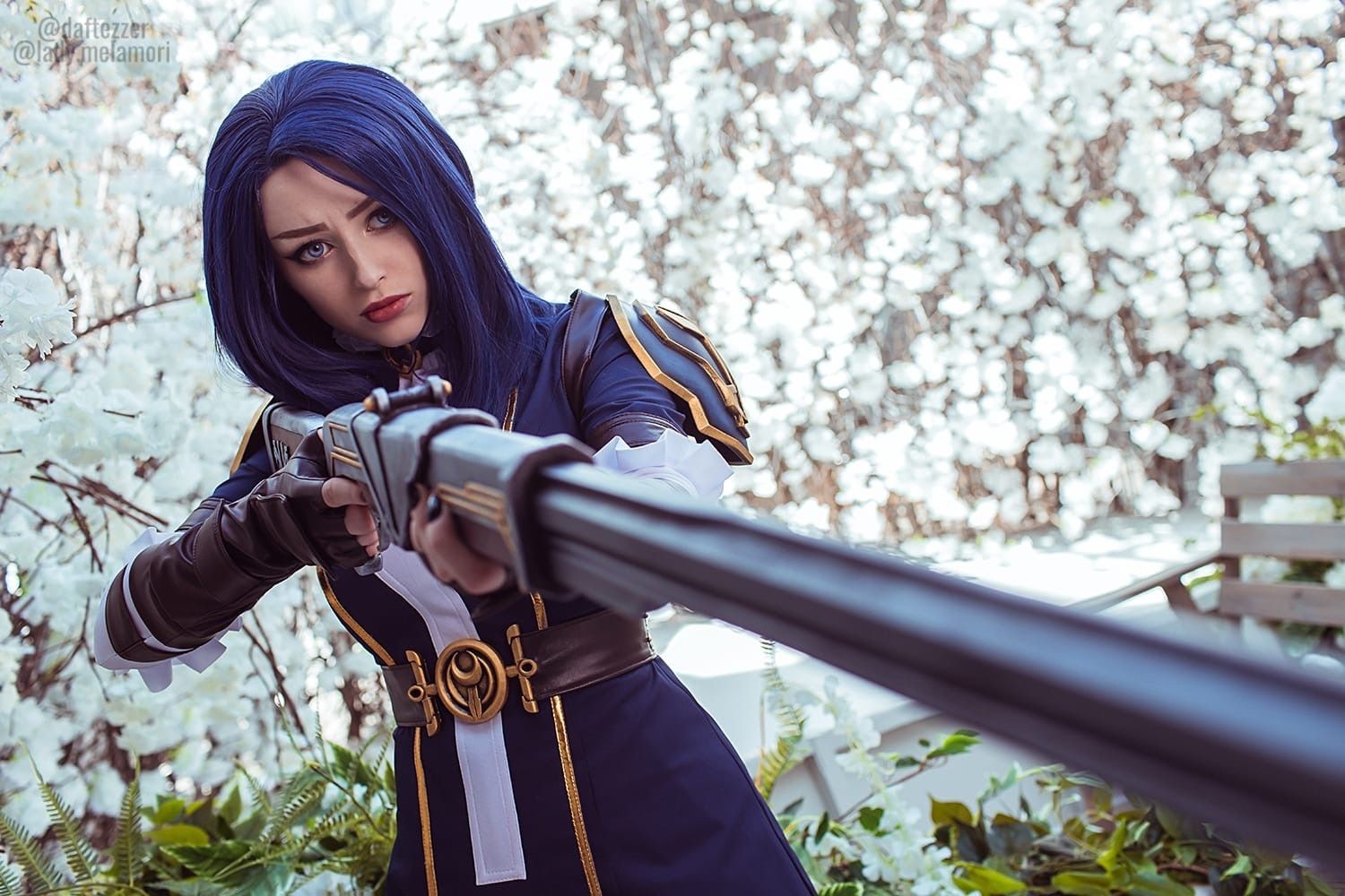 Персонаж: Кейтлин из сериала «Аркейн» по League of Legends. Косплеер: Мария Lady Melamory Давыдова. Фотограф: Александра Станкевич. Источник: vk.com/melamoricosplay