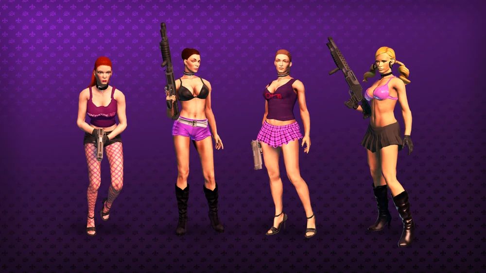 Модели «братков» из дополнения Penthouse Pack для Saints Row: The Third