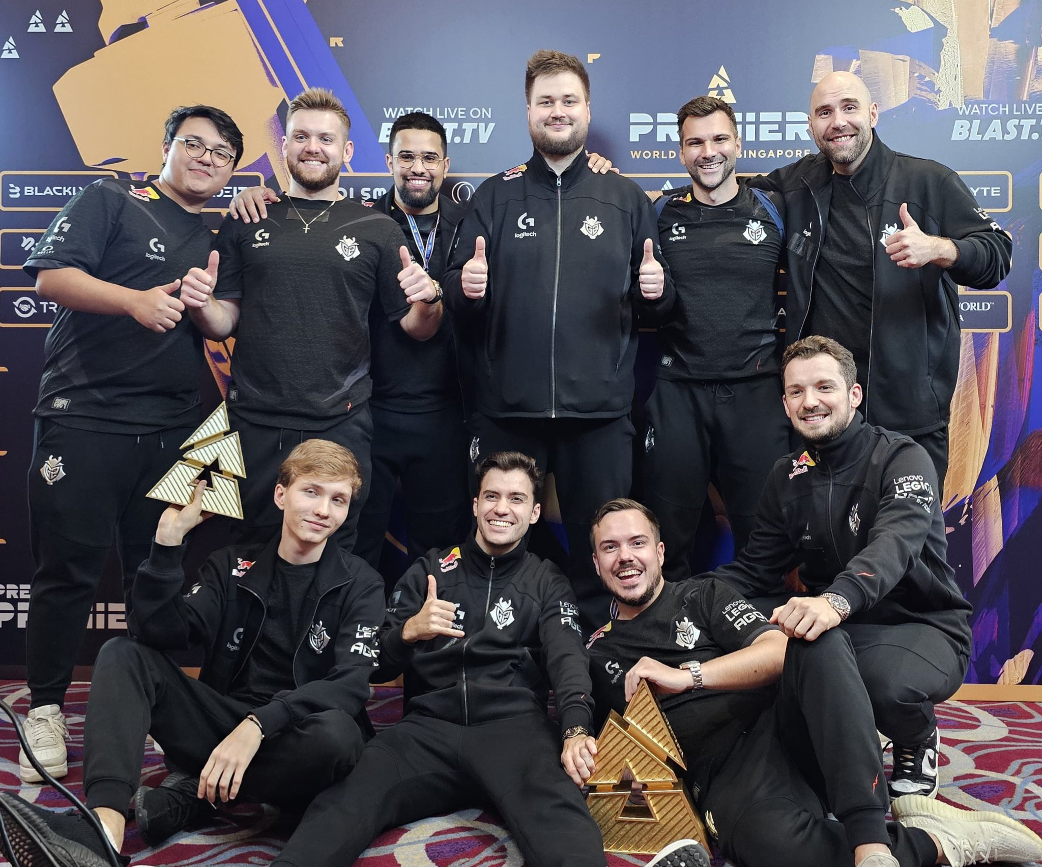 G2 после победы на BLAST Premier: World Final 2024 | Источник: страница G2 peca в X