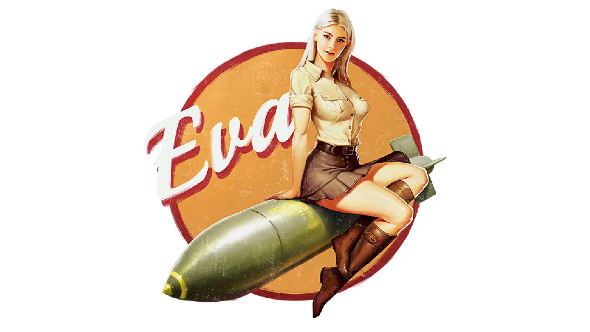 Декаль с изображением  Eva Elfie. Источник: forum.warthunder.com