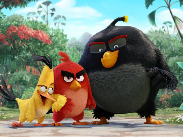 Кадр из мультфильма «Angry Birds в кино»