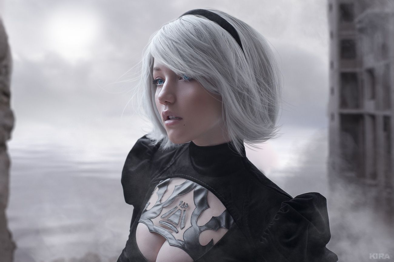 2B из NieR: Automata. Косплеер: Лада Люмос. Фотограф: Кира Митенкова. Источник: vk.com/kmitenkova_photoarts.