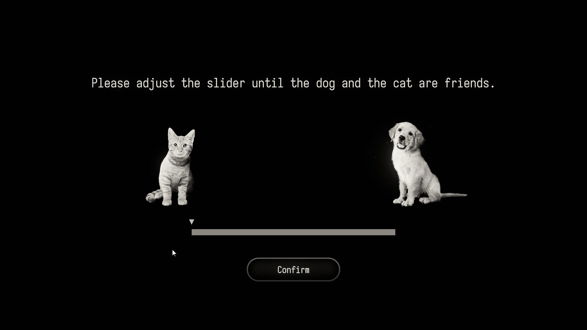 Скриншот словно не относится к The Stanley Parable, но кто не любит милых животных?
