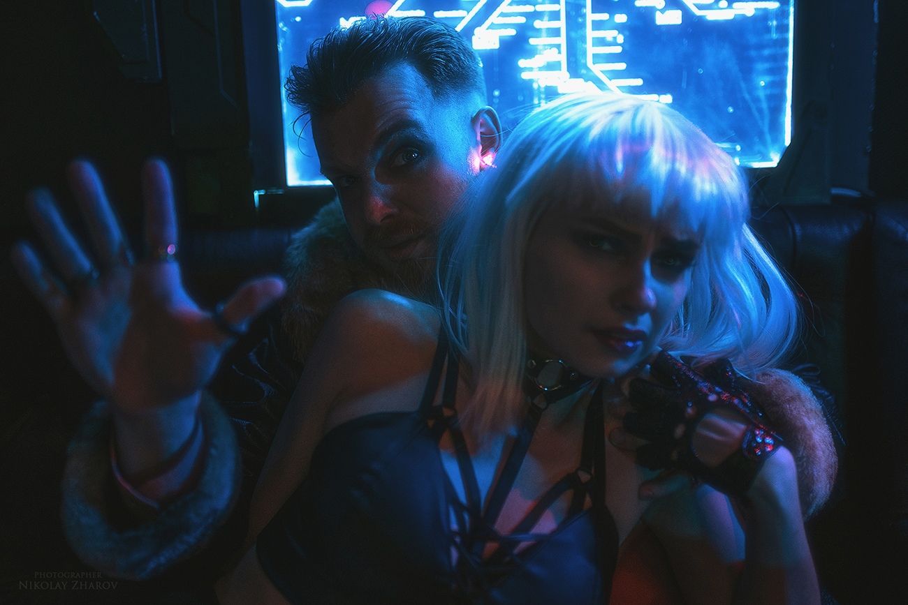 Косплей на Royce из Cyberpunk 2077. Косплеер: Александр Кузьменков. Фотограф: Николай Жаров. Источник: vk.com/nikolay_photogroup