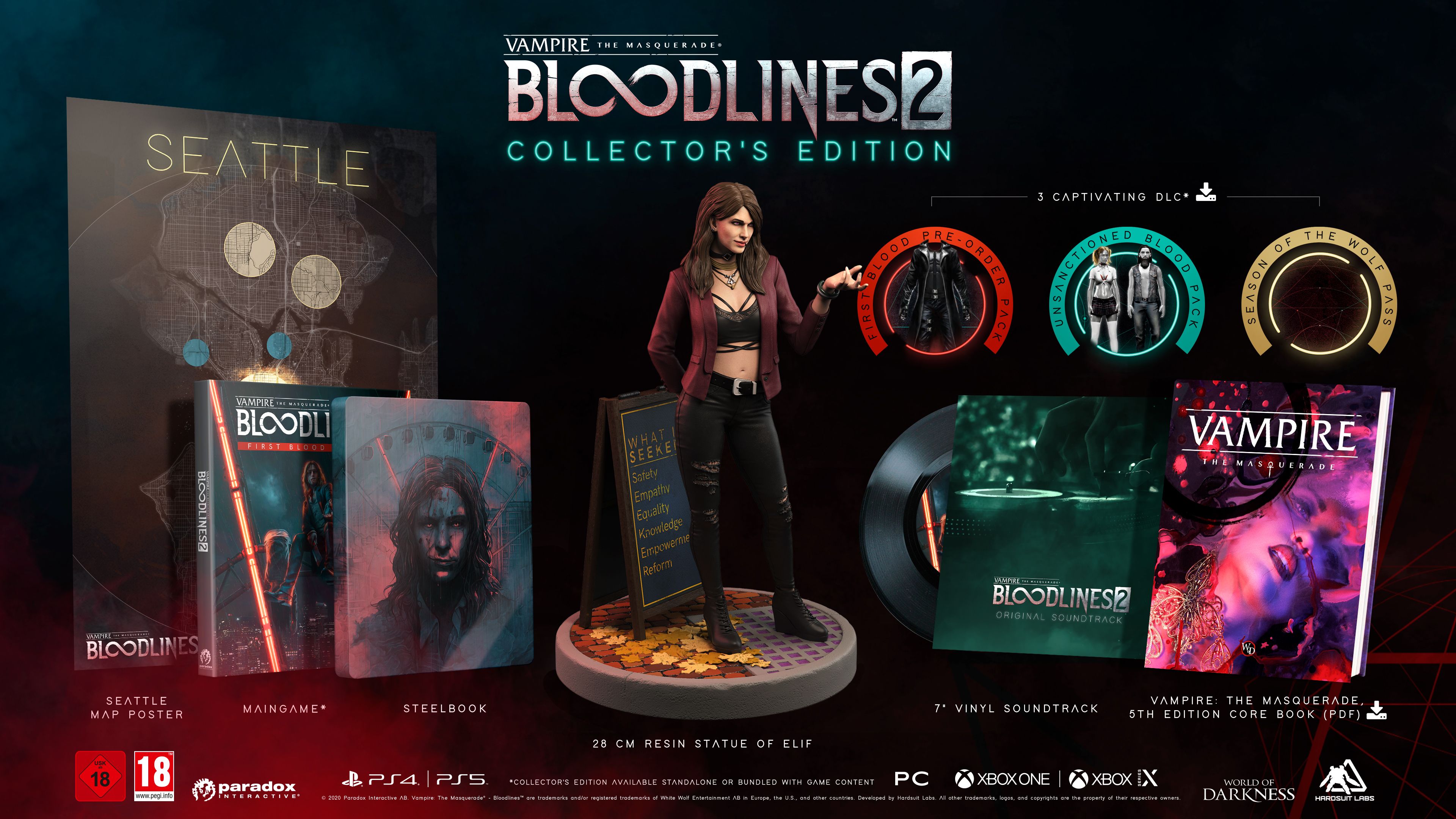 Коллекционное издание Vampire the Masquerade &mdash; Bloodlines 2 | Источник: VtM_Bloodlines / twitter.com