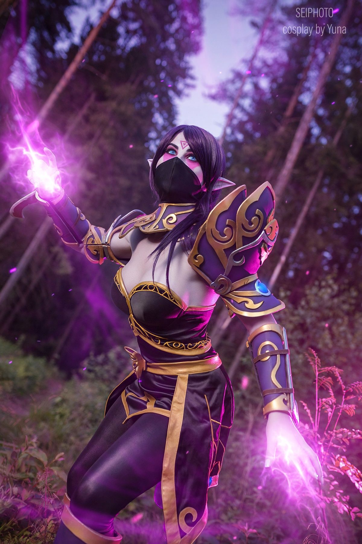 Косплей на Templar Assassin из Dota 2. Косплеер: Yuna Kairi. Источник: vk.com/yunakairicosplay