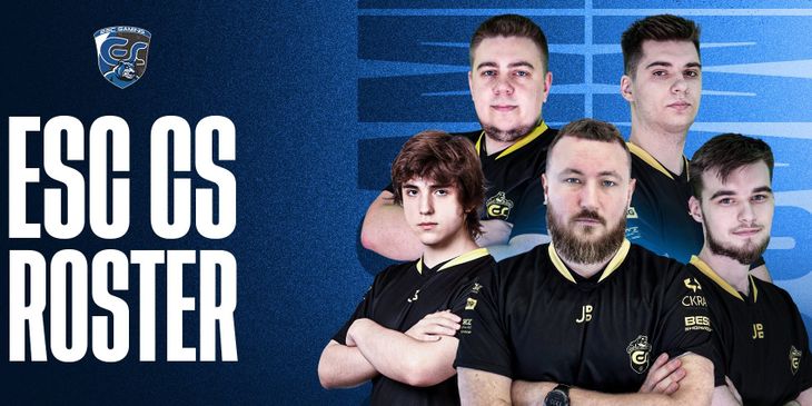 ESC Gaming представила состав по CS:GO с Edward и bondik