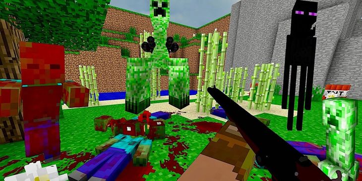 Моддер превратил Minecraft в Doom