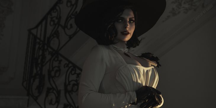 Сногсшибательный косплей на Леди Димитреску из Resident Evil Village