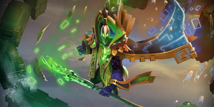 Rubick неудачно перекачался украденной Attribute Shift и две минуты играл с минимальным здоровьем в матче на DPC 2023