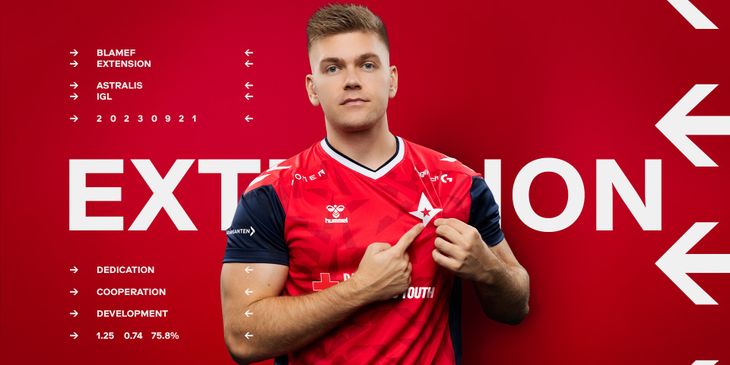 Astralis продлила контракт с blameF