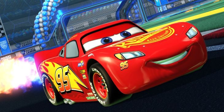 В Rocket League появится Молния Маккуин из «Тачек»