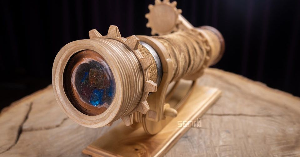 Фанат сделал из дерева telescope из dota 2